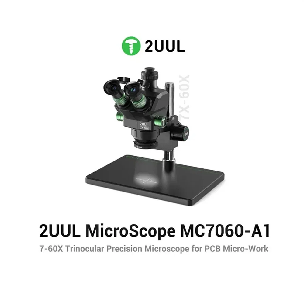 2UUL MC7060-A1 Microscope, Black - Image 2