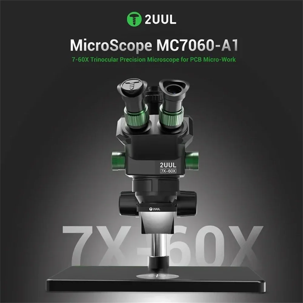 2UUL MC7060-A1 Microscope, Black - Image 5