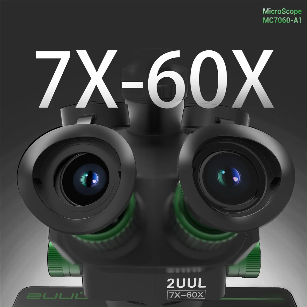 2UUL MC7060-A1 Microscope, Black - Image 6
