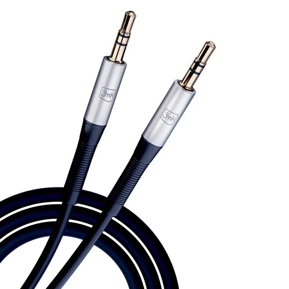 3.5mm Audio Cable - 3.5mm 3MK, 1m, Black - Image 4