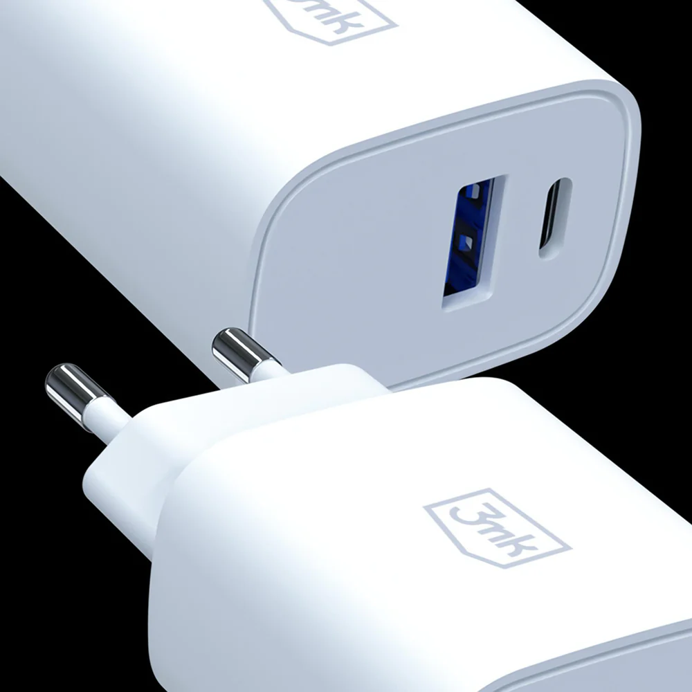 3MK FlowPower Network Charger, 30W, 1 x USB-A - 1 x USB-C, White - Image 4