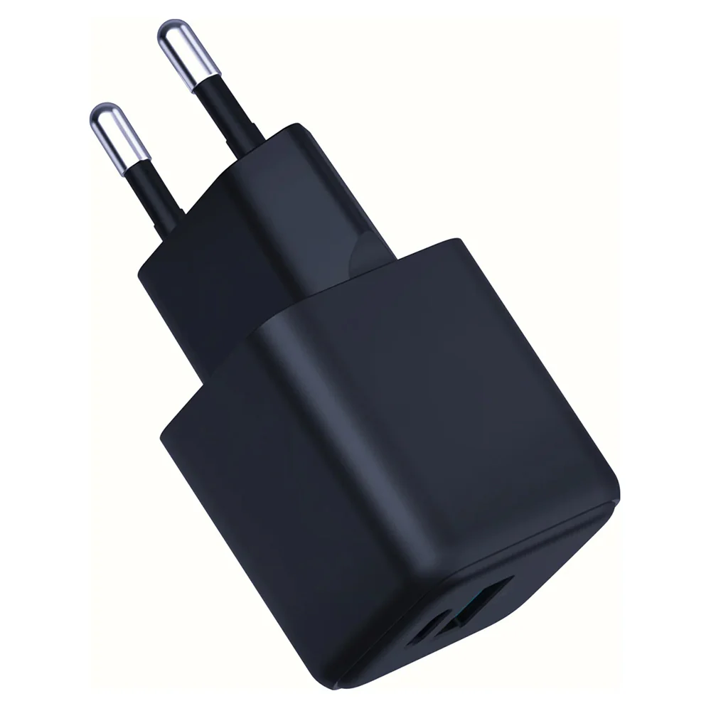 3MK Hyper Network Charger, 20W, 3A, 1 x USB-A - 1 x USB-C, Black - Image 2