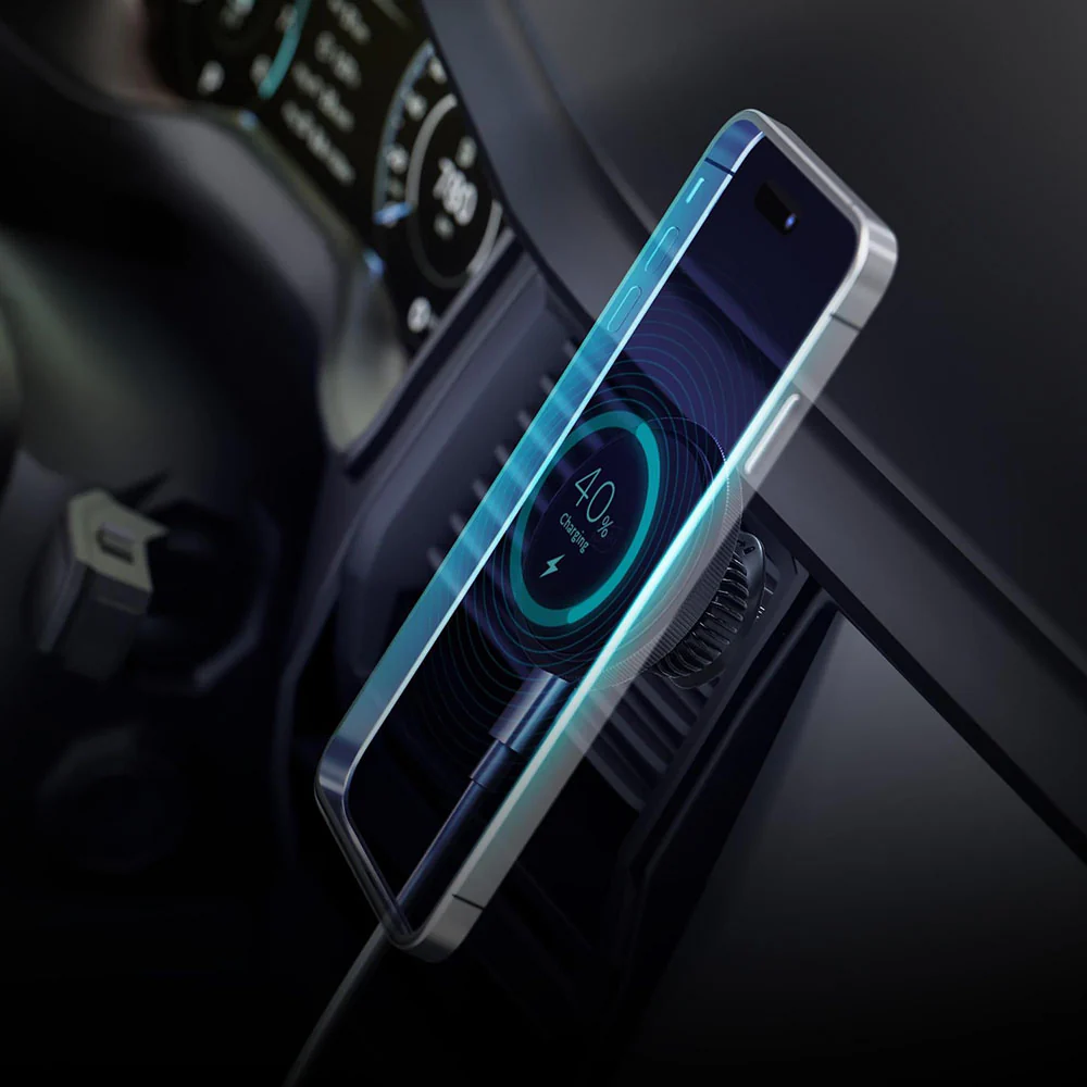3MK Wireless Car Charger, 15W, 1.67A, Black - Image 5