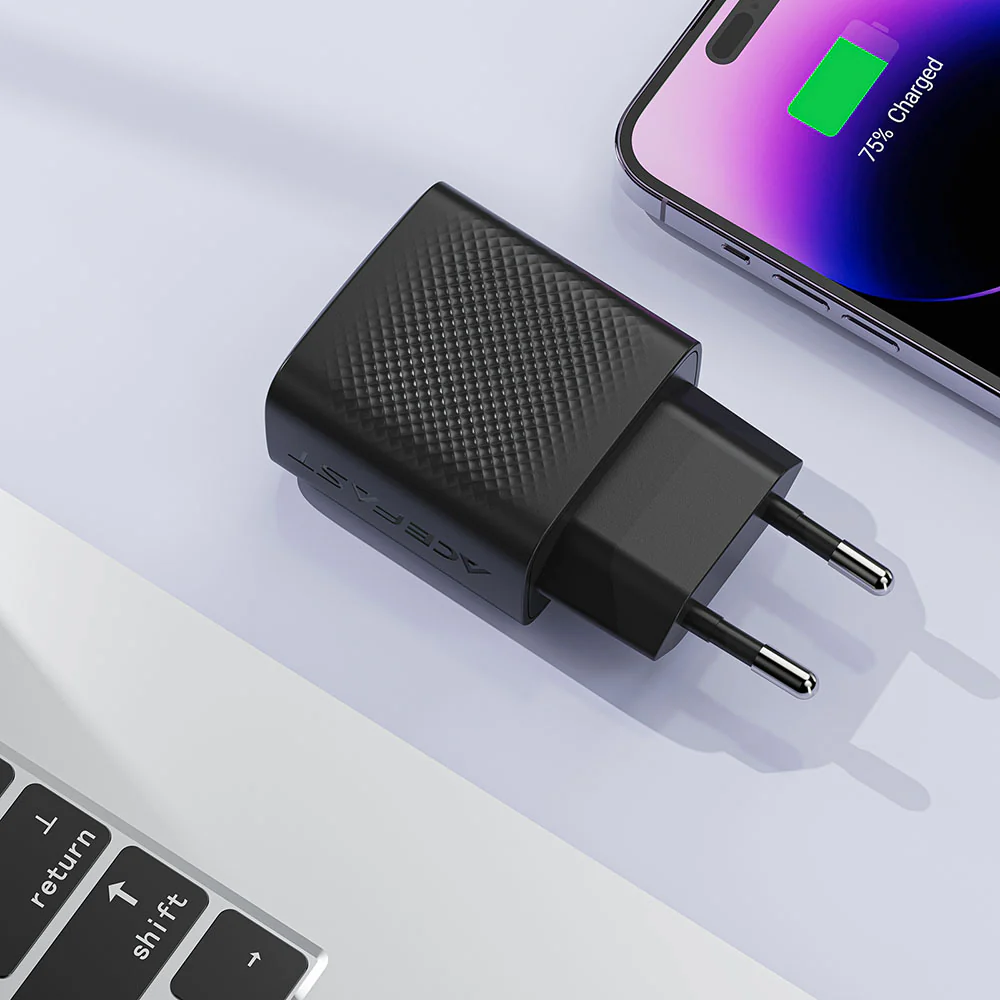 Acefast A104 Network Charger, 25W, 3A, 1 x USB-C, Black - Image 6