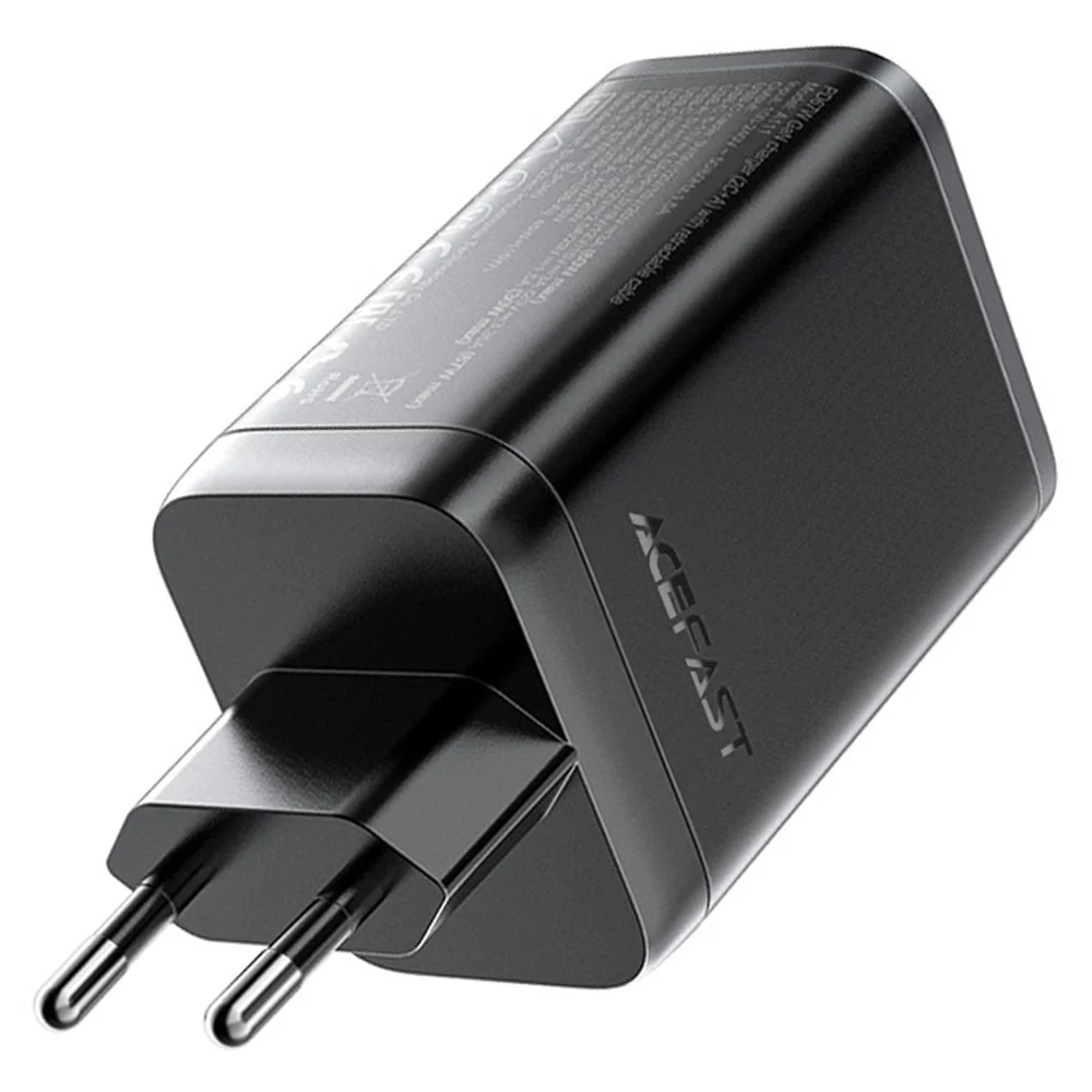 Acefast A111 USB-C Network Charger with Cable, 67W, 3A, 1 x USB-A - 1 x USB-C, Black - Image 4