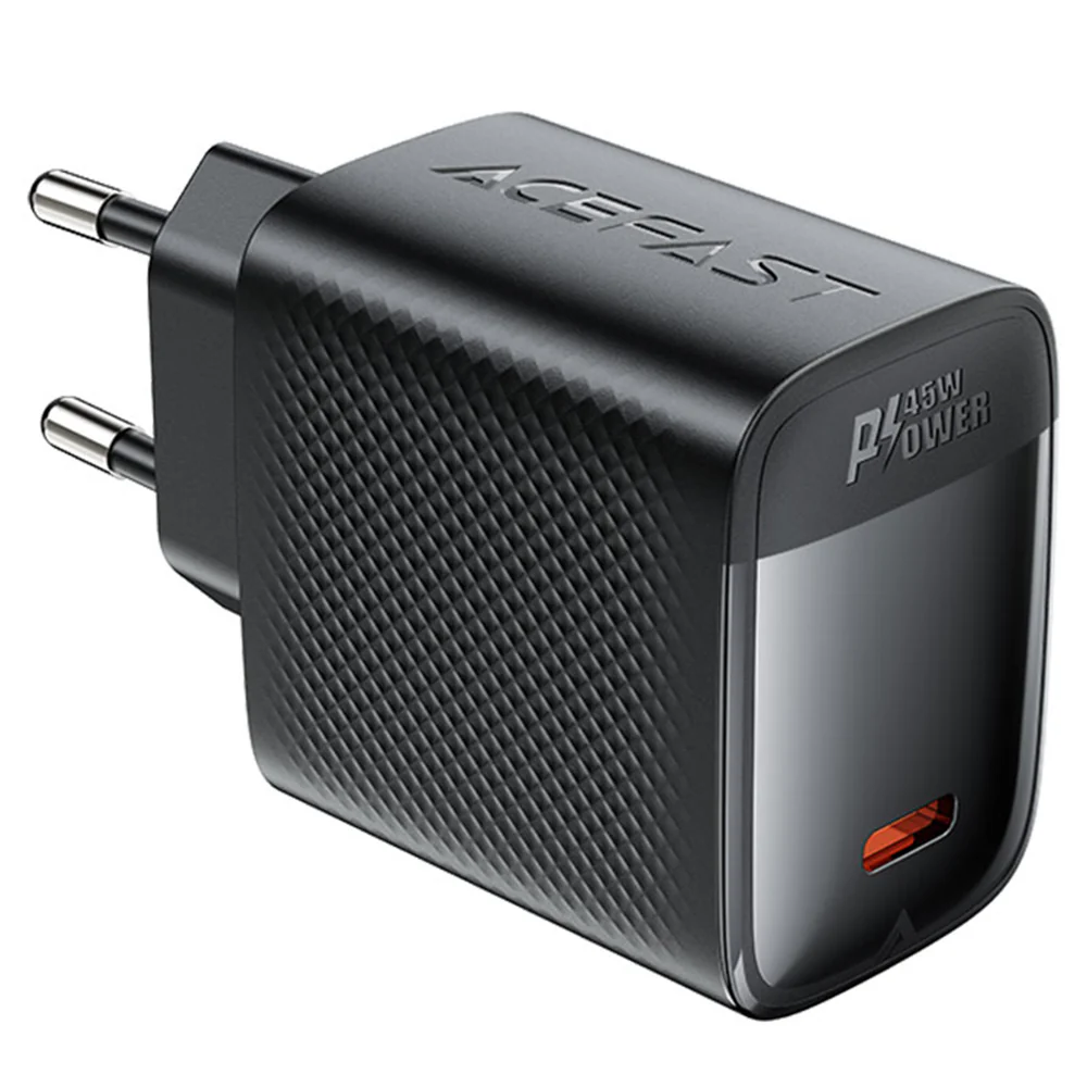 Acefast A112 Network Charger, 45W, 3A, 1 x USB-C, Black - Image 2