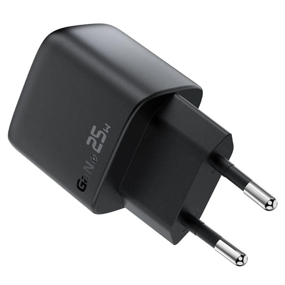 Acefast A114 Display Network Charger, 25W, 3A, 1 x USB-A - 1 x USB-C, Black - Image 4