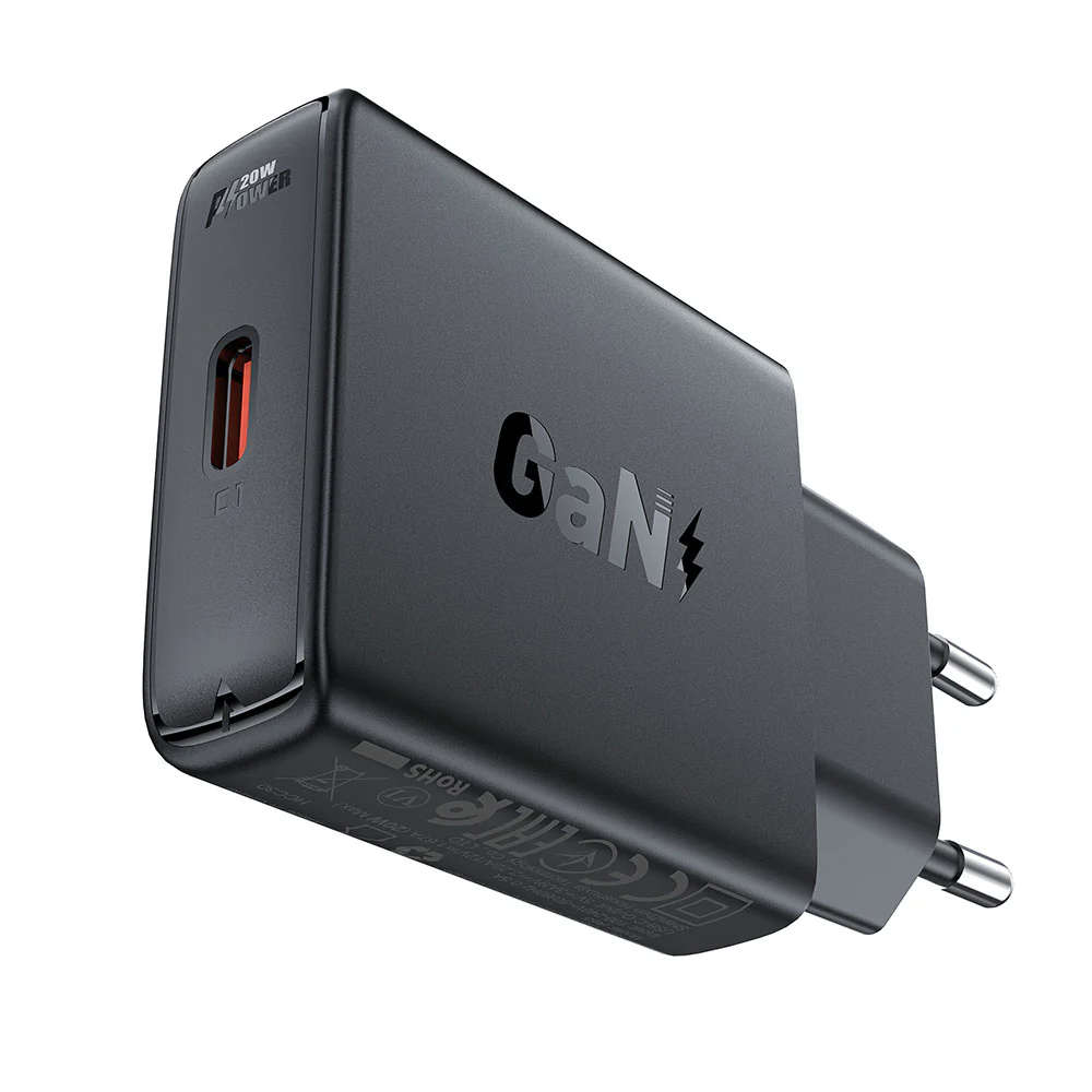 Acefast A65 Network Charger, 20W, 3A, 1 x USB-C, Black - Image 4