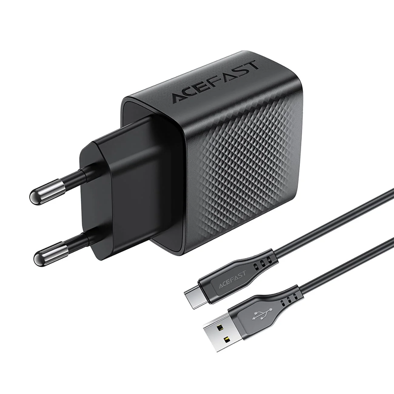 Acefast A90 USB-C Network Charger, 18W, 3A, 1 x USB-A, Black - Image 3