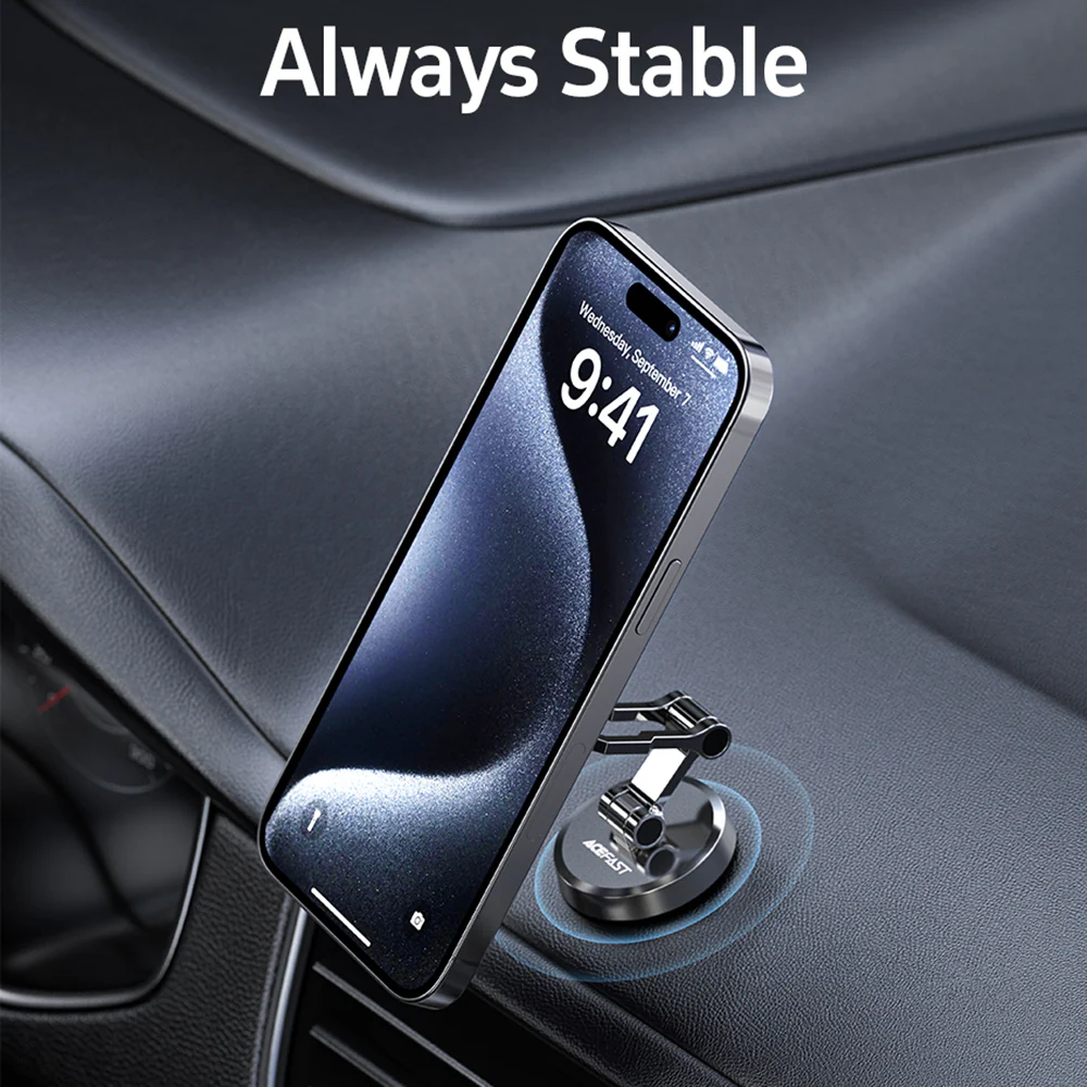 Acefast D20 Universal Magnetic Car Holder, Silver - Image 4