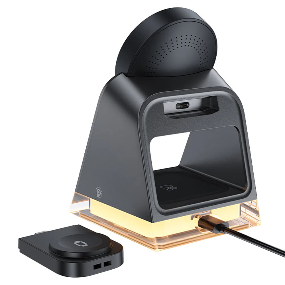 Acefast E17 3in1 Wireless Network Charger, 15W, 1.67A, Black - Image 2