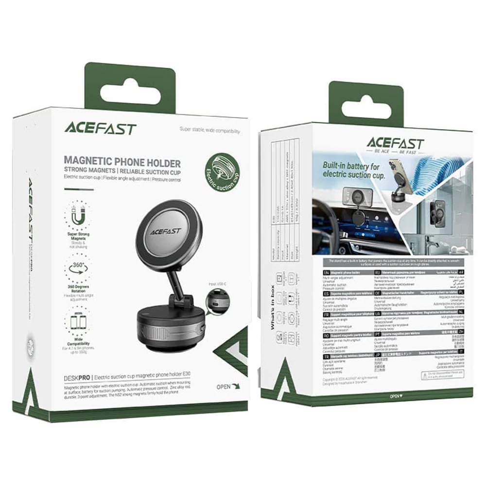 Acefast E30 Magnetic Car Holder, Universal, Grey - Image 7