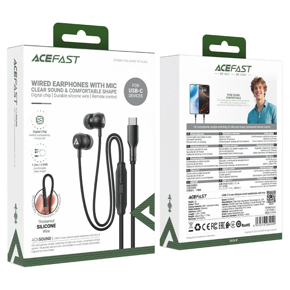 Acefast L8 USB-C Handsfree, Gray - Image 6