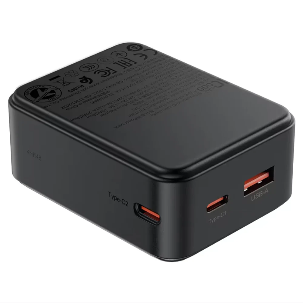 Acefast M28 External Battery, 10000mAh, 22.5W, QC + PD, 1 x USB-A - 2 x USB-C, Black - Image 5