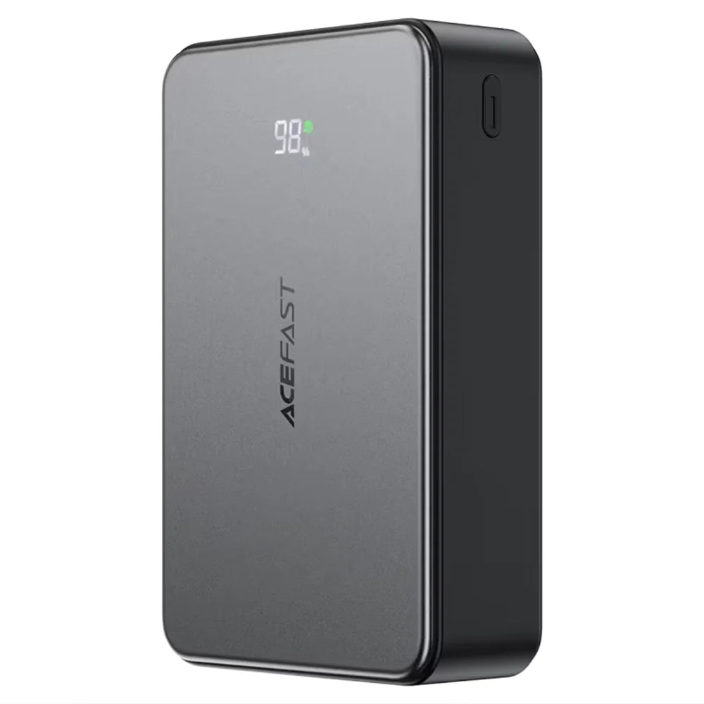 Acefast M29 External Battery, 20000mAh, 22.5W, QC + PD, 1 x USB-A - 2 x USB-C, Black - Image 2