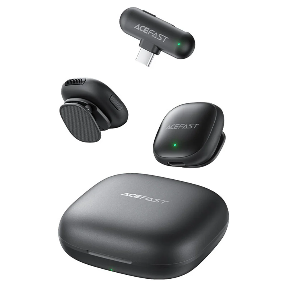 Acefast R1 Lavalier, USB-C, Set of 2 pieces, Black - Image 3