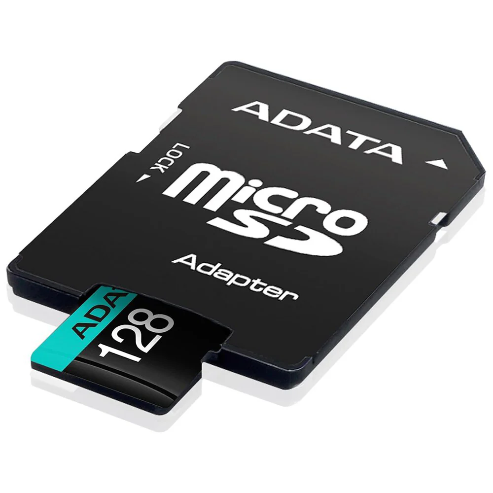 Adata Premier Pro microSDXC Memory Card, 128GB, Class 10 / UHS-1 U3, With Adapter AUSDX128GUI3V30SA2-RA1 - Image 2