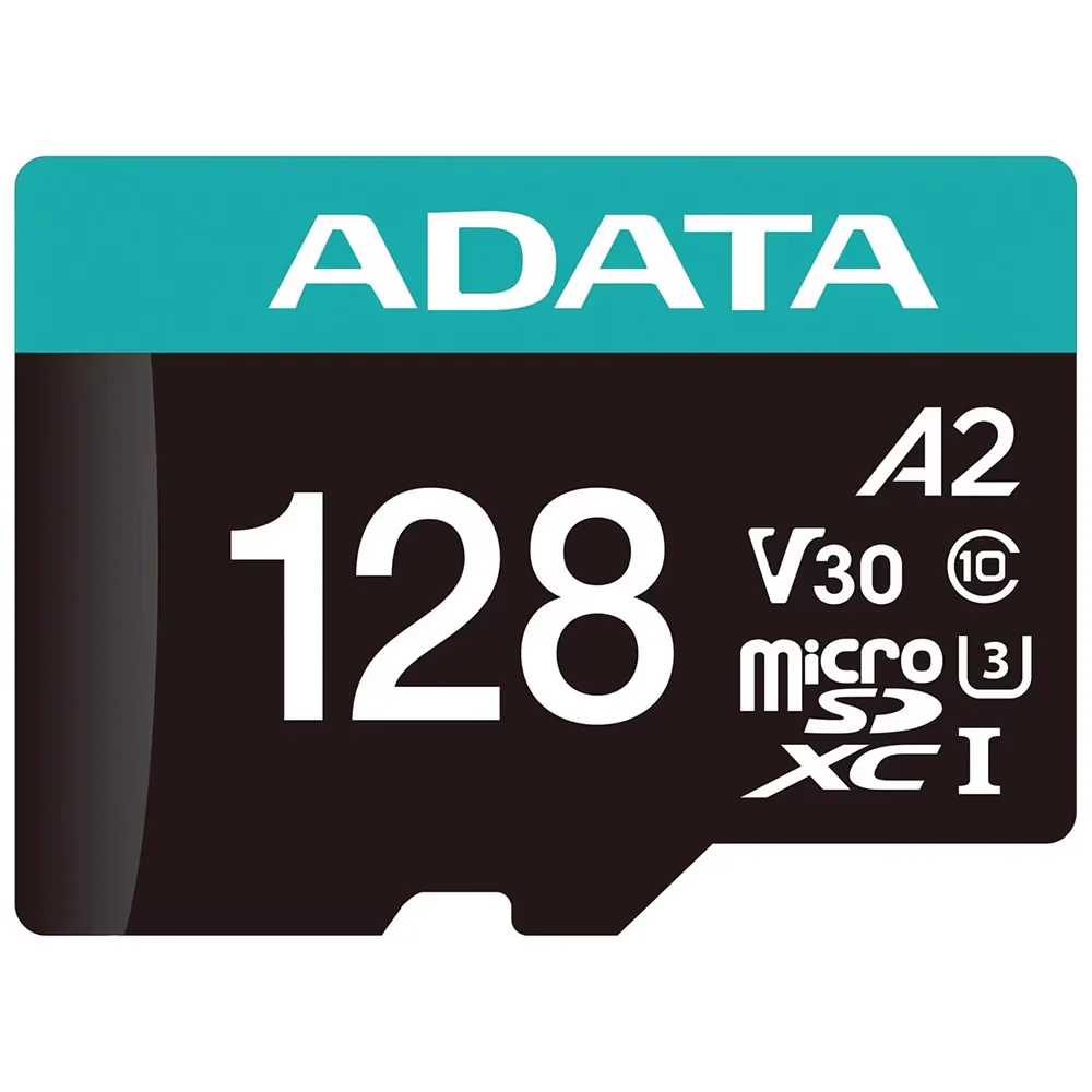 Adata Premier Pro microSDXC Memory Card, 128GB, Class 10 / UHS-1 U3, With Adapter AUSDX128GUI3V30SA2-RA1 - Image 3