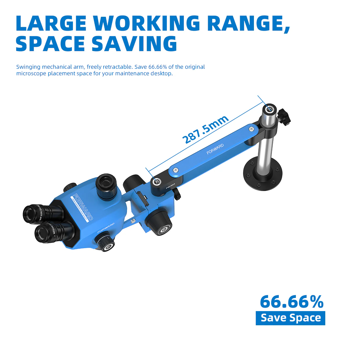 Adjustable Arm Forward FW-R03 for Microscope - Image 3