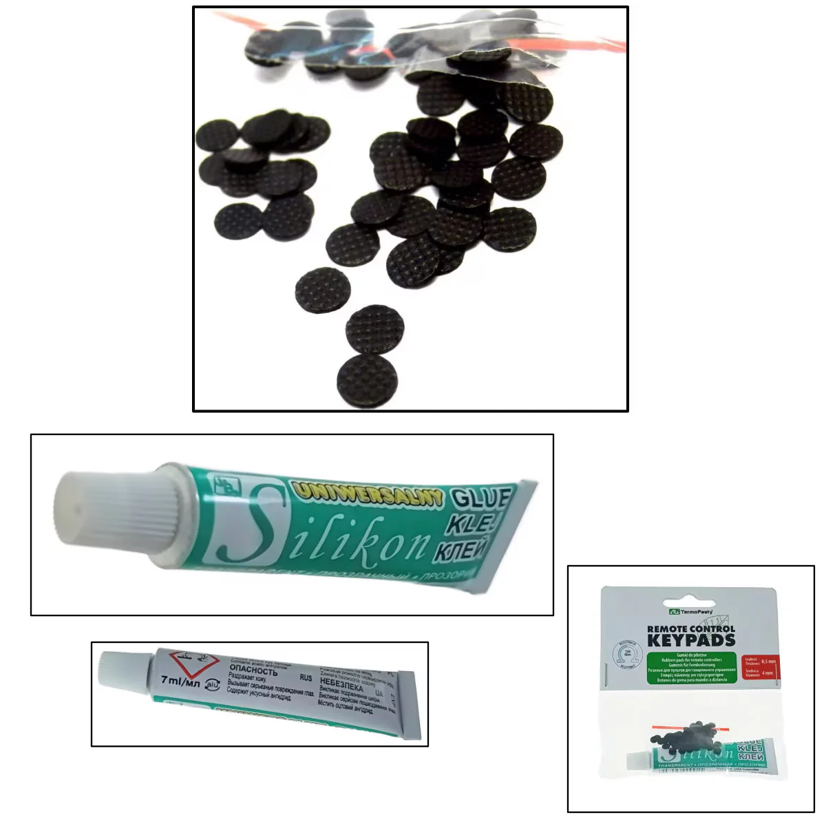 AG Liquid Adhesive Thermopaste for Remote Control, 14.8g, Set of 100 Buttons ART.AGT-021 - Image 2