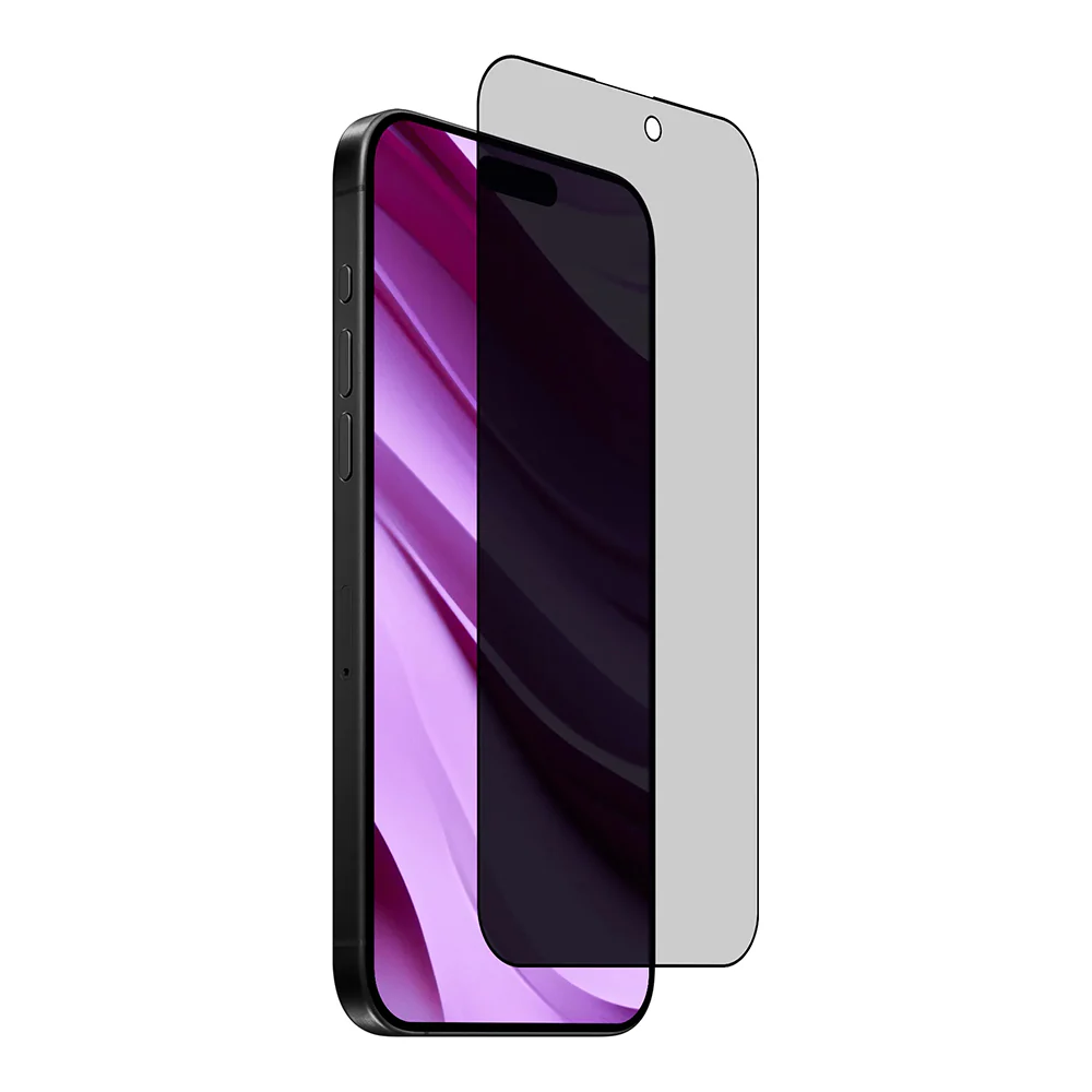 Anank 2X Reinforced Privacy Screen Protector for Apple iPhone 15 Pro Max, Tempered Glass, Full Glue, 2.5D - Image 3