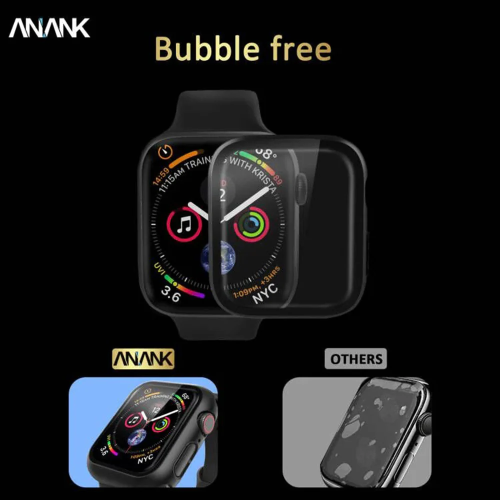 Anank Screen Guard Case for Apple Watch Series 7 41mm, Black - Image 10