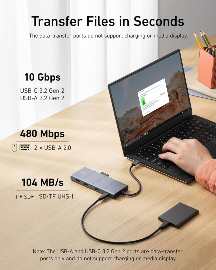 Anker PowerExpand USB-C Hub, 11in1, Gray - Image 4