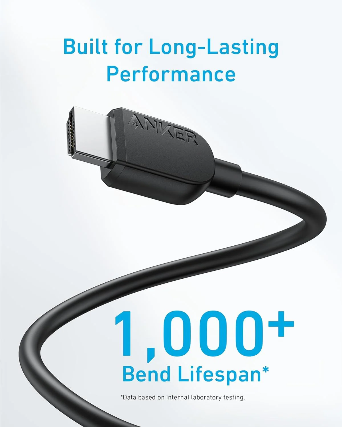 Anker Video Cable, HDMI - HDMI, 8K, 1.8m, Black A8742011 - Image 2