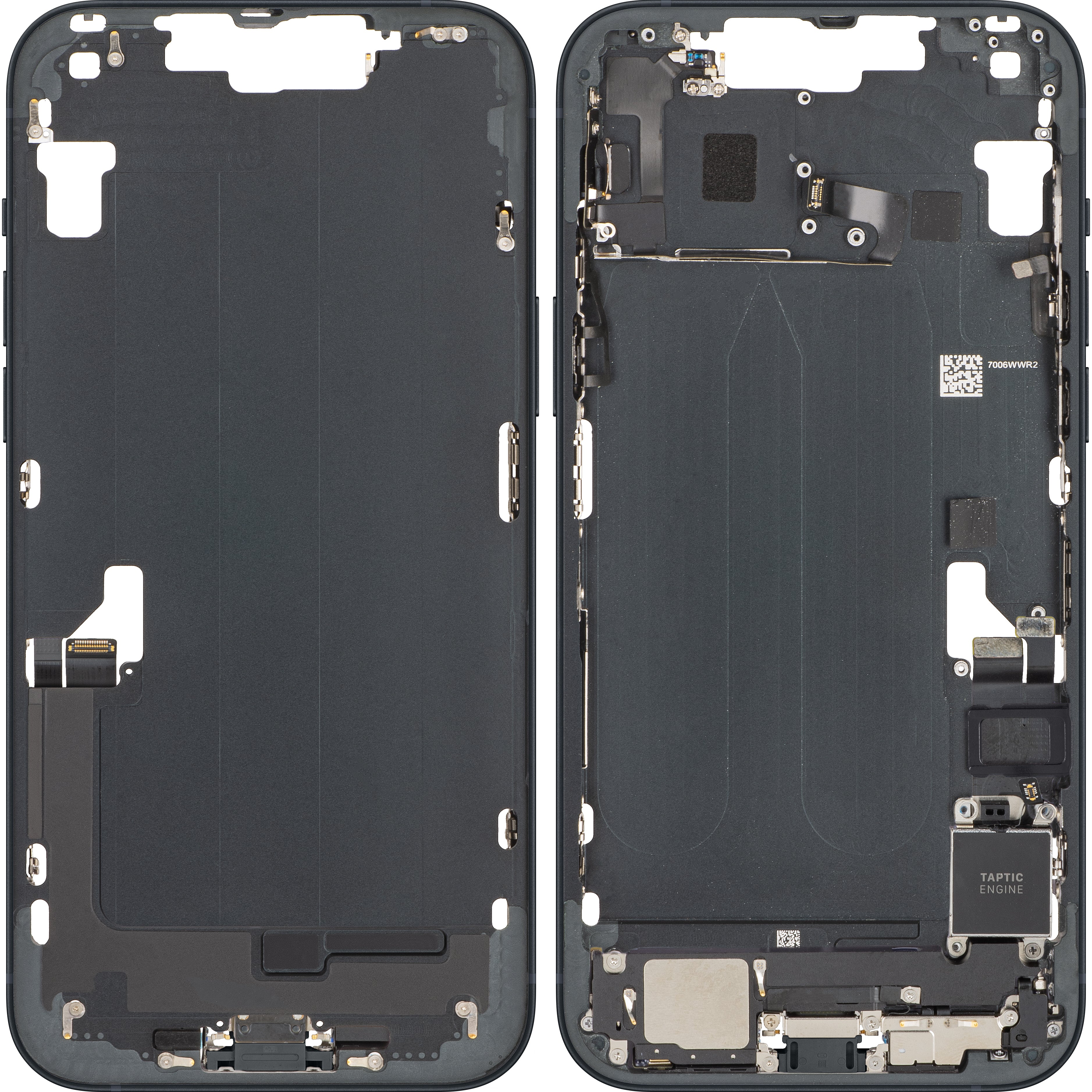 Apple iPhone 14 Plus Battery Cover, With Middle Frame, Full Parts, Black (Midnight), Swap - Image 2