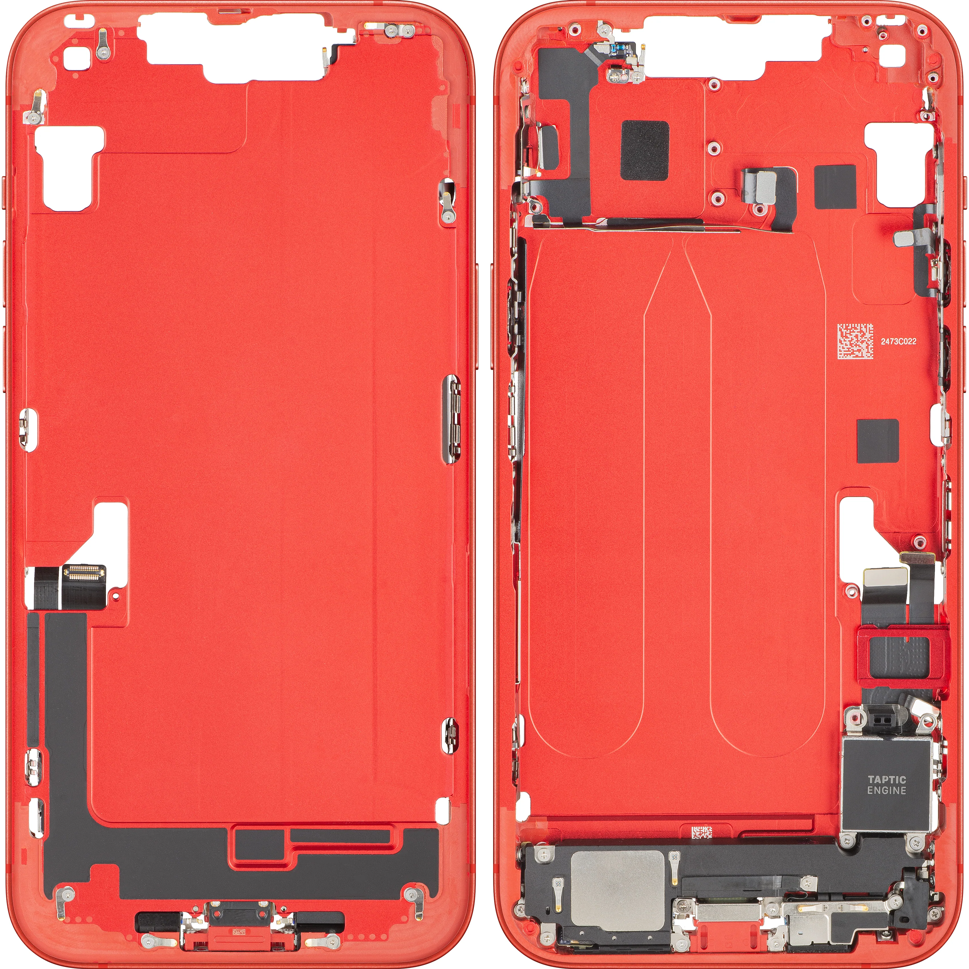 Apple iPhone 14 Plus Battery Cover, With Middle Frame, Full Parts, Red, Swap - Image 2