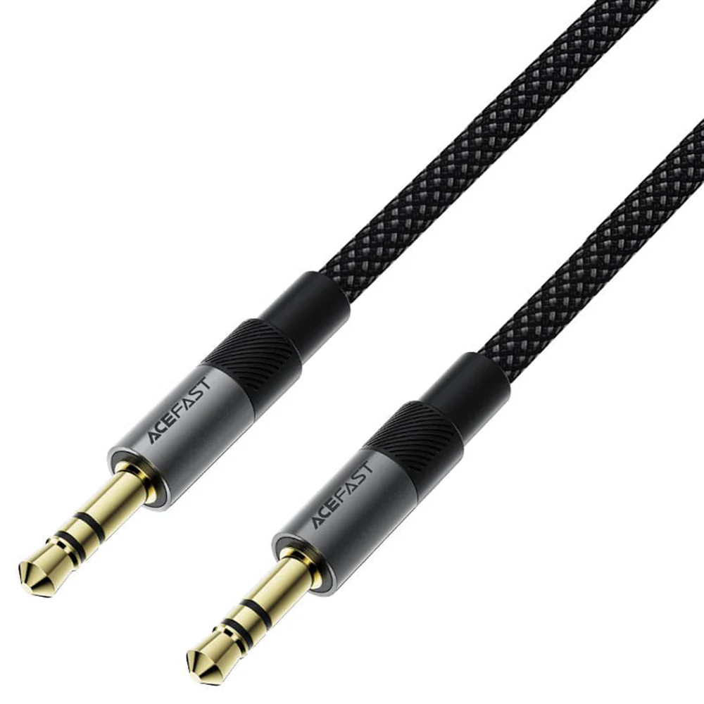 Audio Cable 3.5mm - 3.5mm Acefast J10, 1m, Black - Image 2