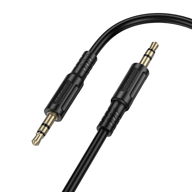 Audio Cable 3.5mm - 3.5mm Borofone BL25 Nice, 1m, Black - Image 4