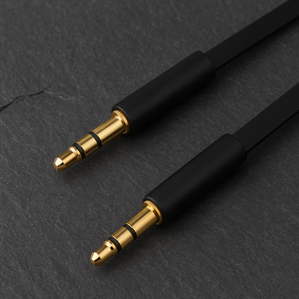 Audio Cable 3.5mm - 3.5mm Fixed, 1m, Black - Image 5