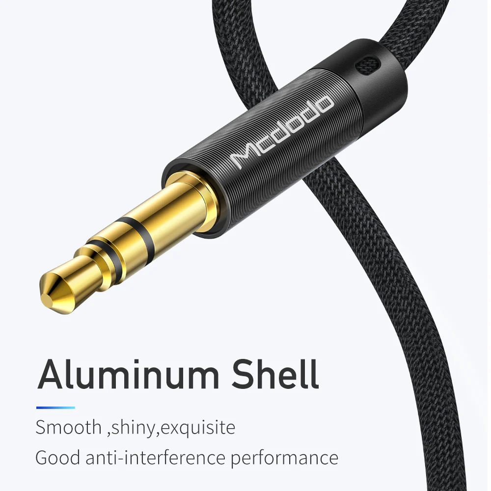 Audio Cable 3.5mm - 3.5mm McDodo CA-6640, 1.2m, Black - Image 6