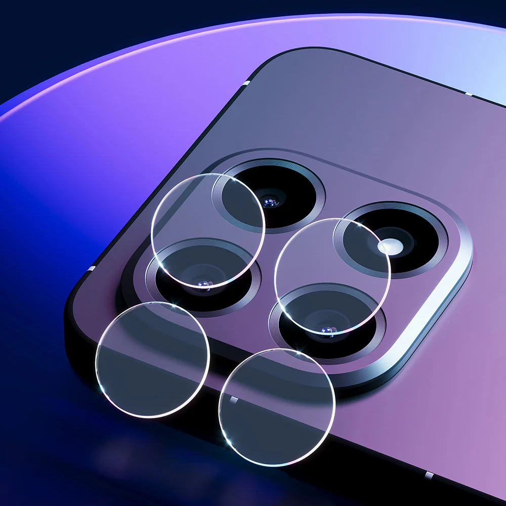 Back Camera Protection Film 3MK Protection for Oppo Find X9 Pro, Tempered Glass, Set of 4 pieces, Transparent - Image 4