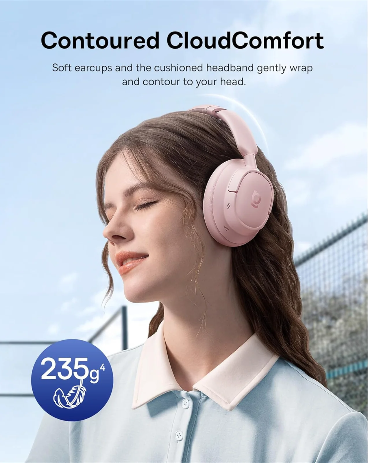 Baseus Bass BH1 NC Bluetooth Handsfree, MultiPoint, A2DP, ANC, Pink A0203704 - Image 6