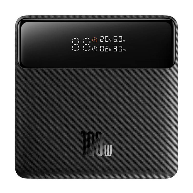 Baseus Blade HD External Battery, 20000mAh, 100W, QC + PD, 2 x USB-A - 2 x USB-C, Black PPBL000301 - Image 3