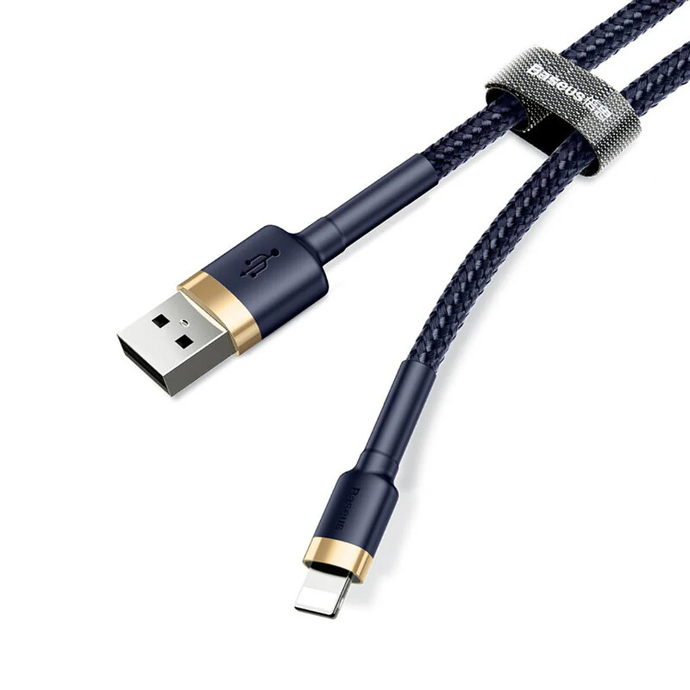 Baseus Cafule USB-A to Lightning Data and Charging Cable, 18W, 1m, Blue Gold CALKLF-BV3 - Image 5