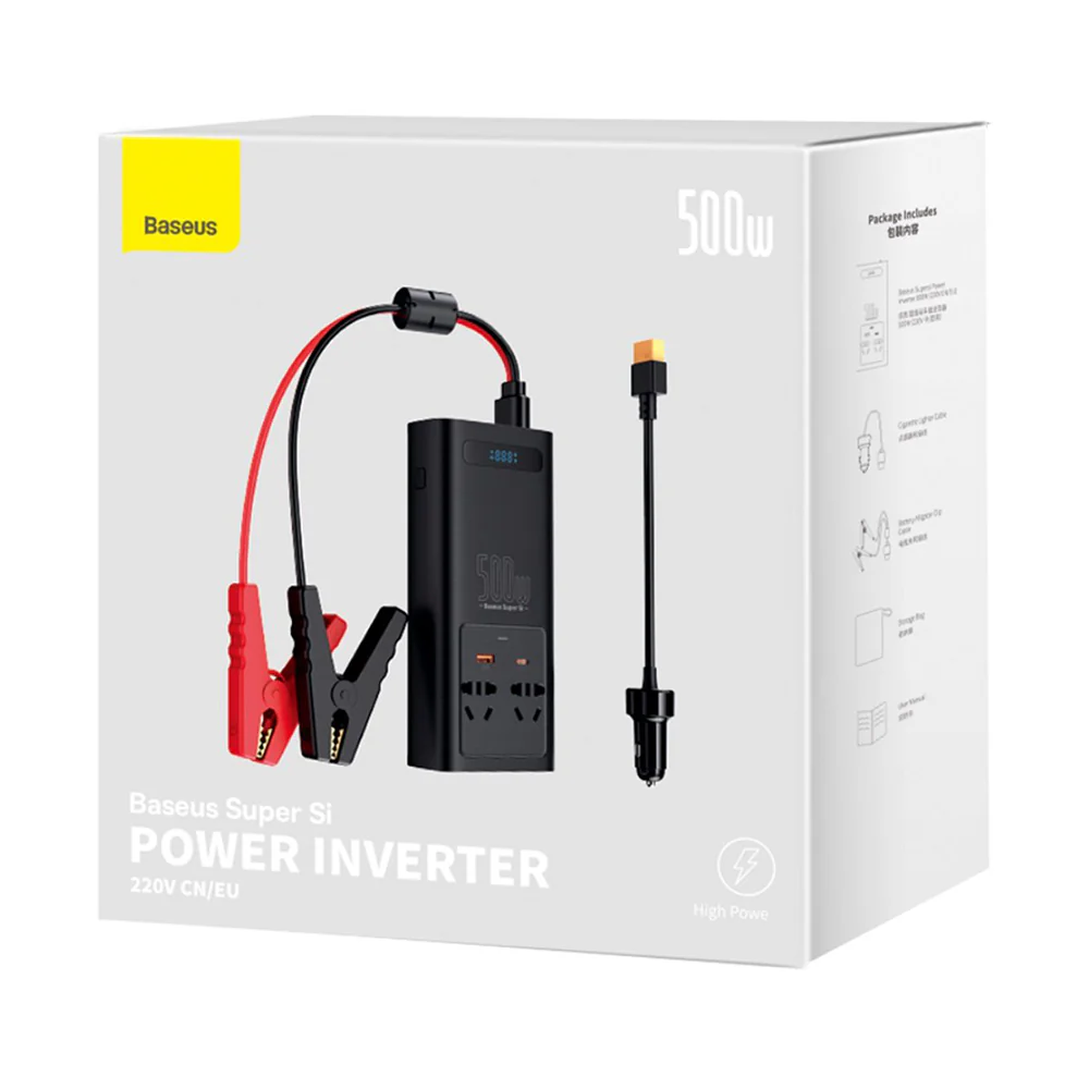 Baseus Car Electric Inverter, 500W CGNB000101 - Image 7