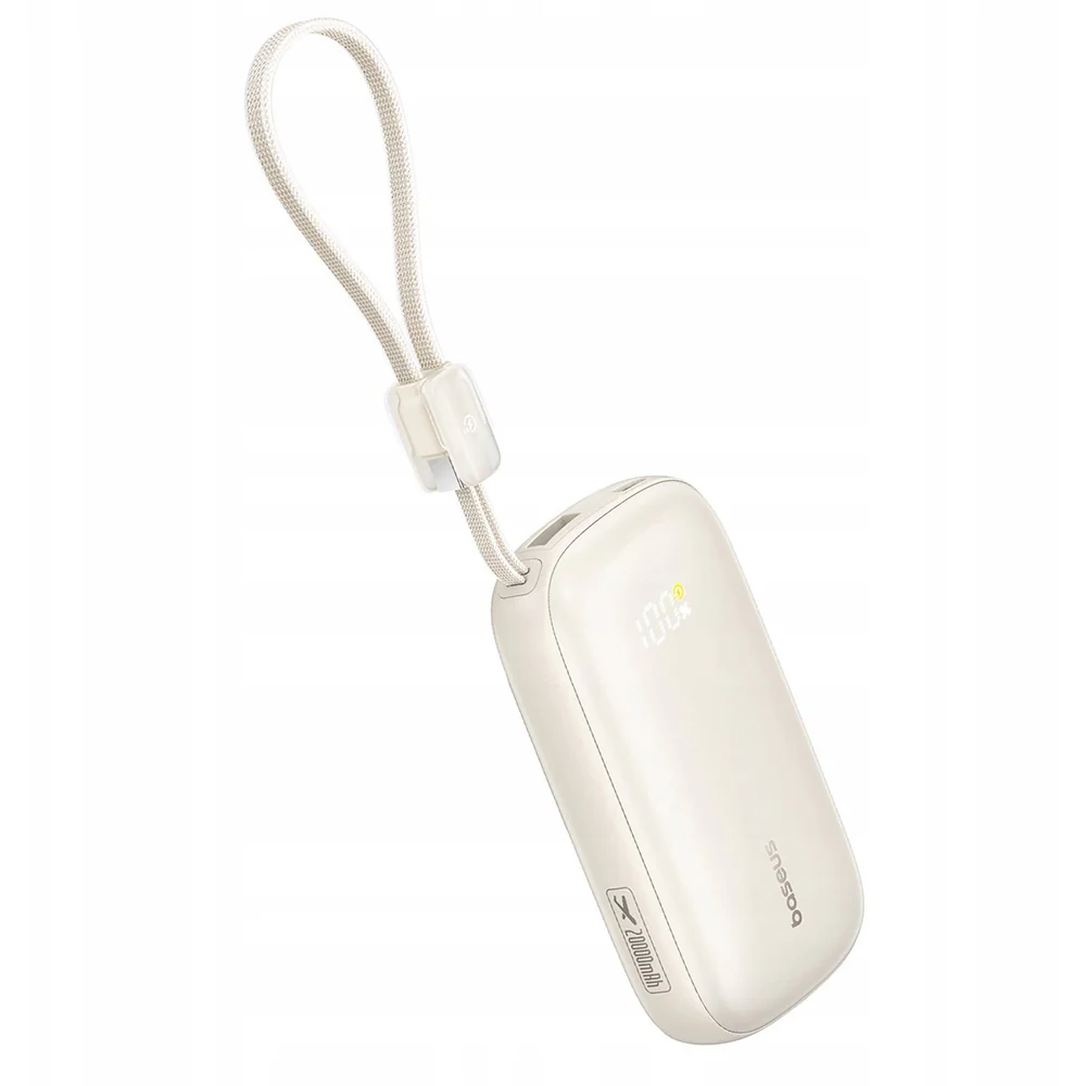 Baseus EnerFill FC21 Qpow 3 Ultra External Battery, 10000mAh, 45W, QC + PD, 1 x USB-A - 1 x USB-C, Beige E0027Q01 - Image 2