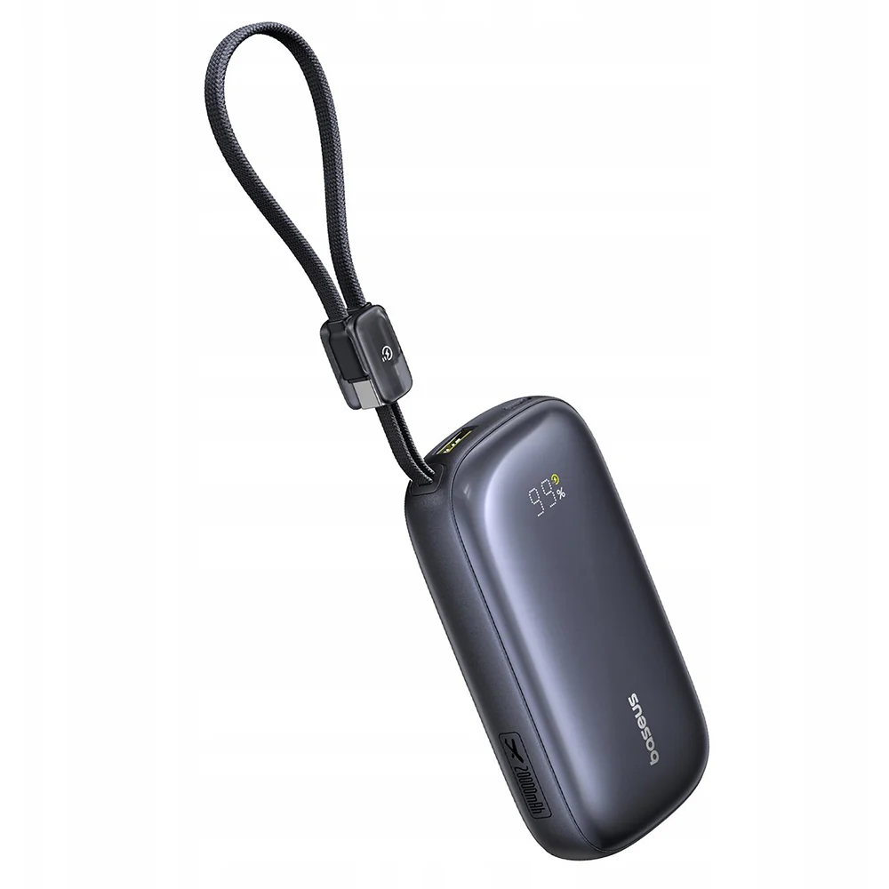 Baseus EnerFill FC21 Qpow 3 Ultra External Battery, 20000mAh, 22.5W, QC + PD, 1 x USB-A - 1 x USB-C, Black E0027M00 - Image 2