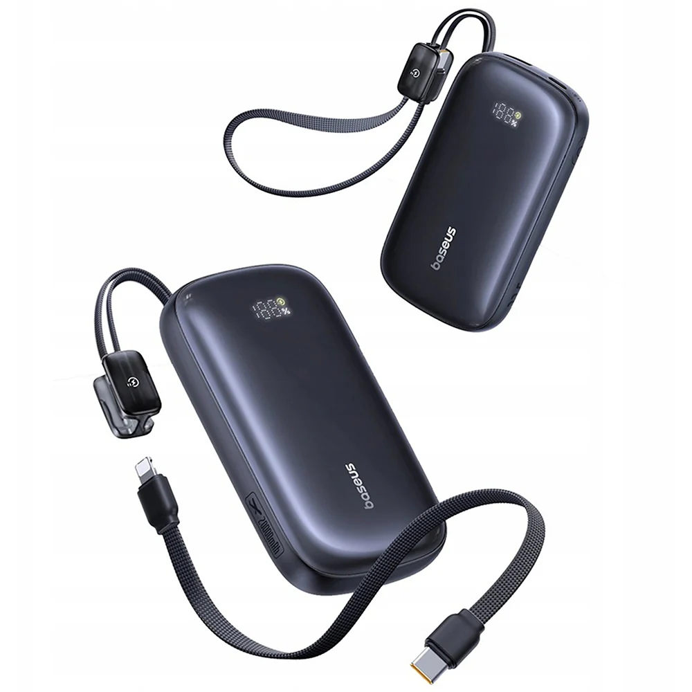 Baseus EnerFill FC21 Qpow 3 Ultra External Battery, 20000mAh, 22.5W, QC + PD, 1 x USB-A - 1 x USB-C, Black E0027M00 - Image 4