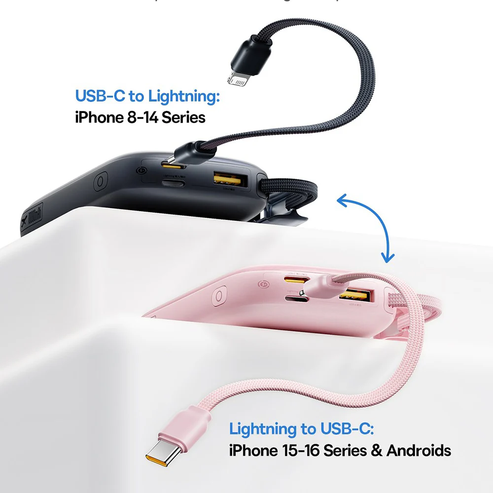 Baseus EnerFill FC21 Qpow 3 Ultra External Battery, 20000mAh, 22.5W, QC + PD, 1 x USB-A - 1 x USB-C, Black E0027M00 - Image 6