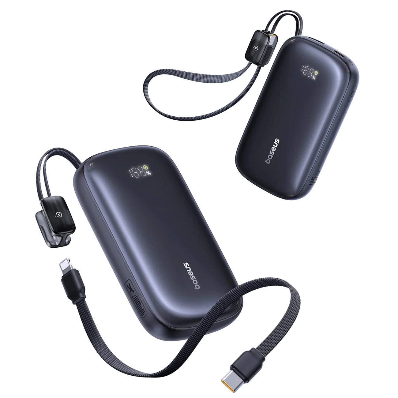 Baseus EnerFill FC21 QPow 3 Ultra External Battery, 20000mAh, 45W, QC + PD, 1 x USB-A - 1 x USB-C, Black E0027P00 - Image 2