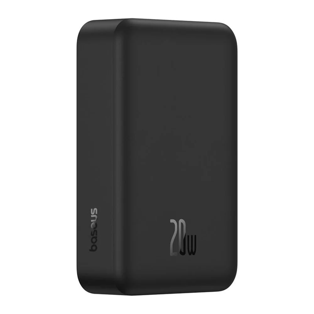 Baseus EnerFill FM41 Wireless External Battery, 20000mAh, 20W, PD - FQI, 1 x QI - 1 x USB-C, Black E0027U00