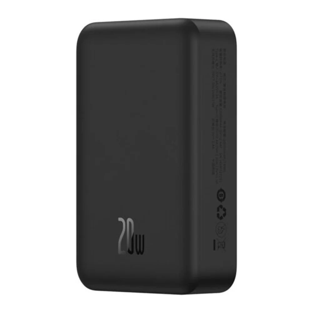 Baseus EnerFill FM41 Wireless External Battery, 20000mAh, 20W, PD - FQI, 1 x QI - 1 x USB-C, Black E0027U00 - Image 2