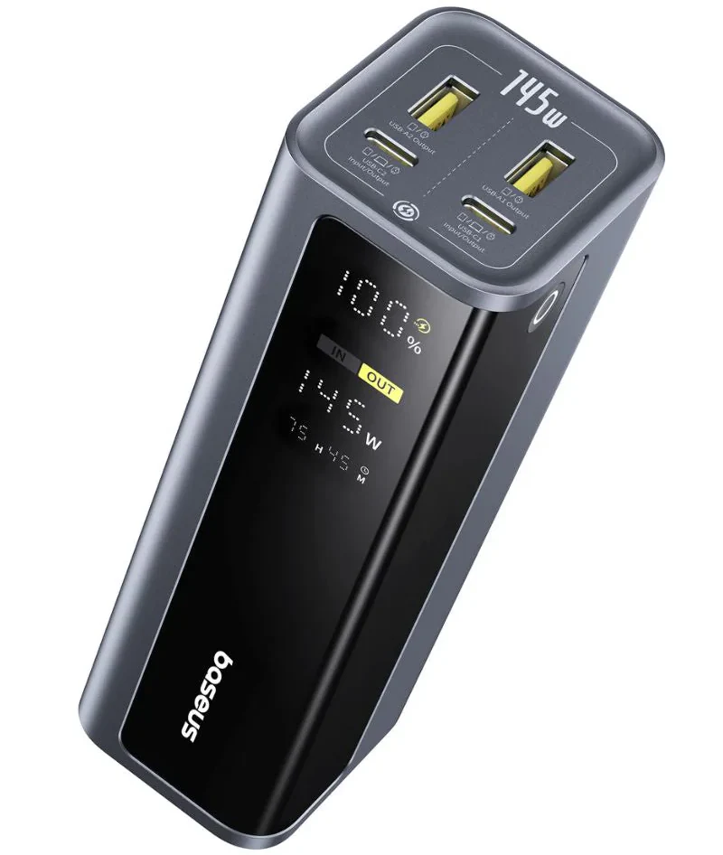 Baseus EnerGeek GP12 External Battery, 20800mAh, 145W, QC + PD, 2 x USB-A - 2 x USB-C, Gray P10082109813-00 - Image 3