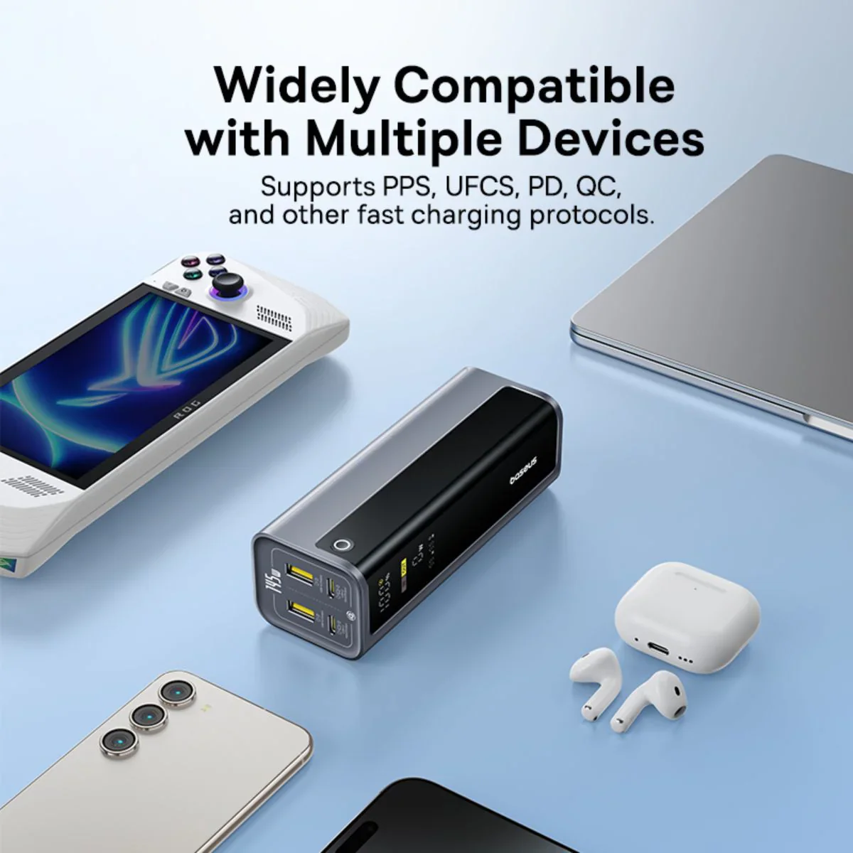 Baseus EnerGeek GP12 External Battery, 20800mAh, 145W, QC + PD, 2 x USB-A - 2 x USB-C, Gray P10082109813-00 - Image 9