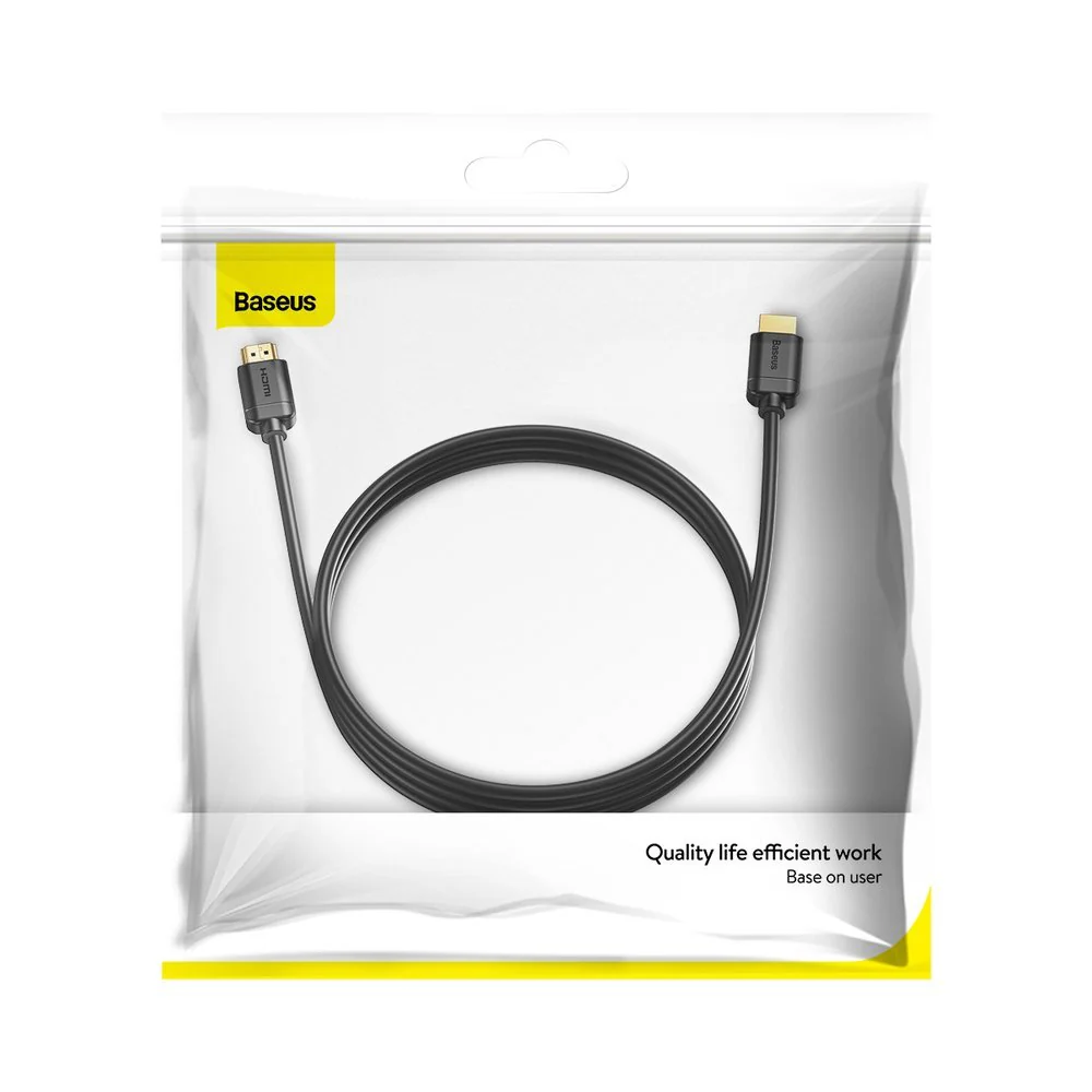 Baseus High Definition Video Cable, HDMI - HDMI, 4K, 3m, Black CAKGQ-C01 - Image 7