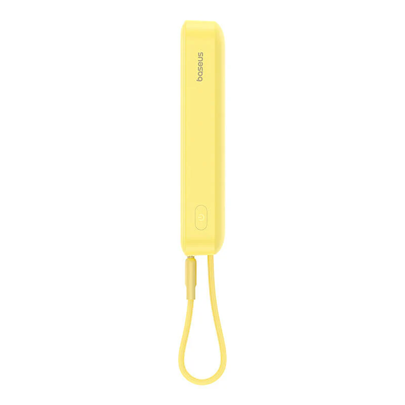 Baseus Magnetic Mini Wireless External Battery, 10000mAh, 20W, PD + FQI, 1 x Lightning - 1 x QI - 1 x USB-C, Yellow P10022109Y23-00 - Image 7